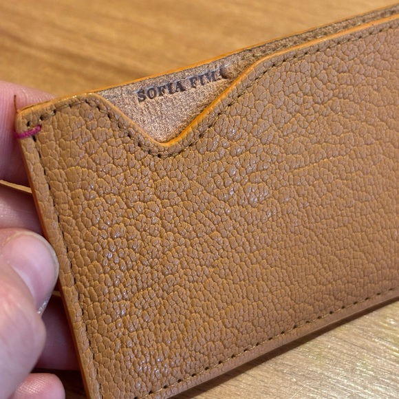 Sofia Fima Marigold Leather Card Case - Brand New - Picture 3 of 9